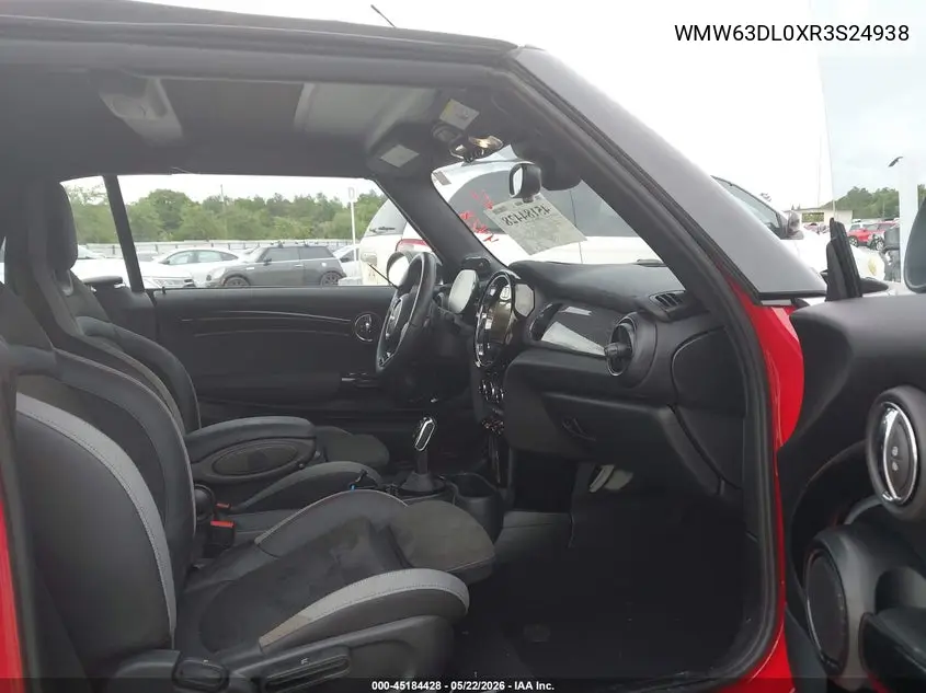 2024 Mini Convertible John Cooper Works VIN: WMW63DL0XR3S24938 Lot: 45184428
