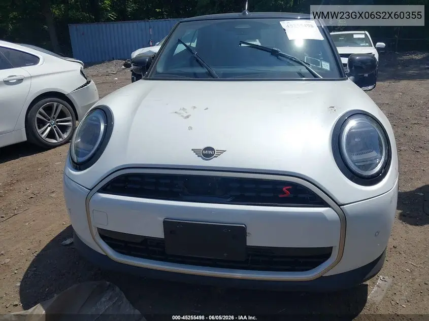 2025 Mini Convertible Cooper S VIN: WMW23GX06S2X60355 Lot: 45255498