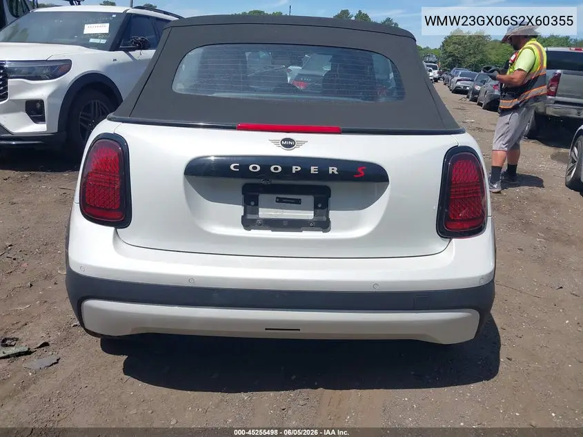 2025 Mini Convertible Cooper S VIN: WMW23GX06S2X60355 Lot: 45255498