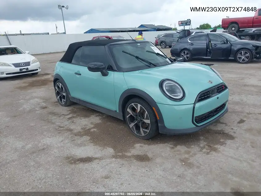 2026 Mini Convertible Cooper S VIN: WMW23GX09T2X74848 Lot: 45297783