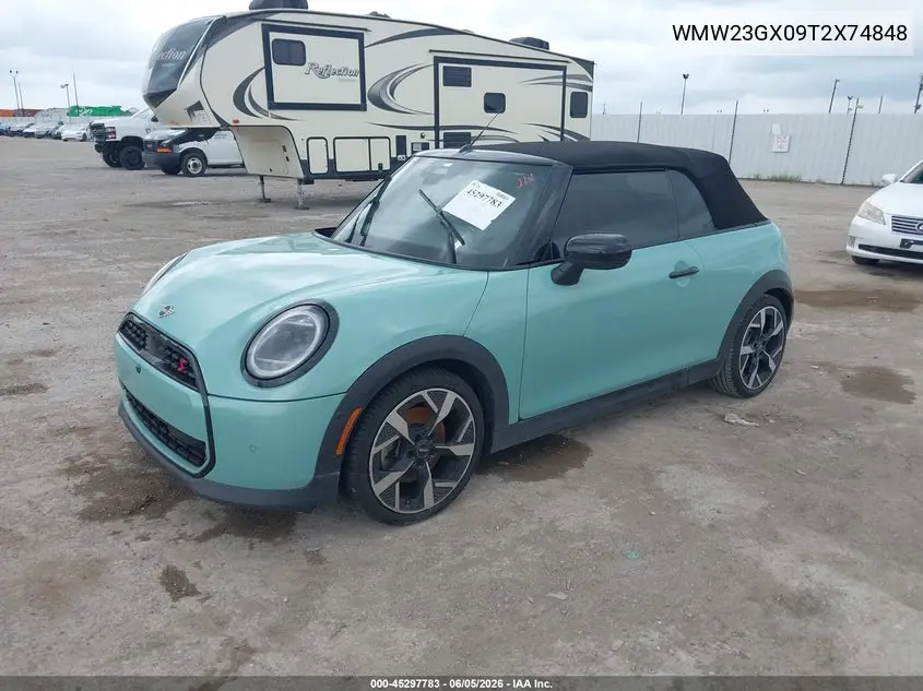 2026 Mini Convertible Cooper S VIN: WMW23GX09T2X74848 Lot: 45297783