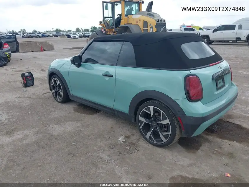2026 Mini Convertible Cooper S VIN: WMW23GX09T2X74848 Lot: 45297783