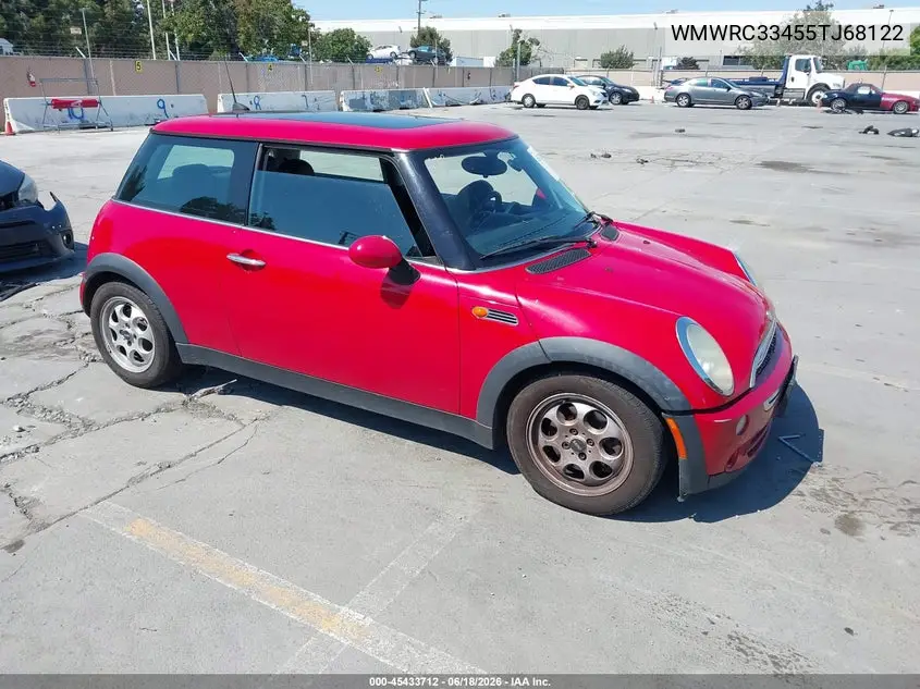 2005 Mini Cooper VIN: WMWRC33455TJ68122 Lot: 45433712