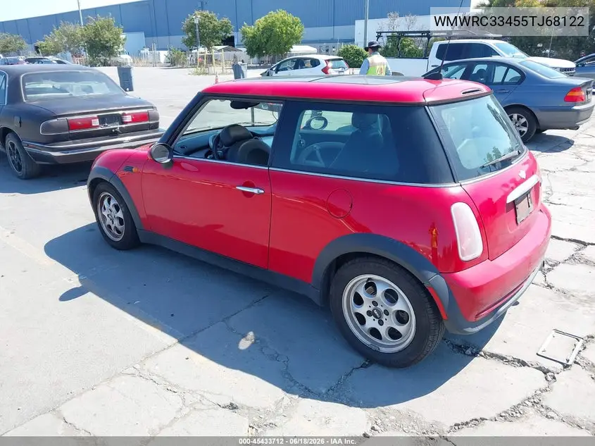 2005 Mini Cooper VIN: WMWRC33455TJ68122 Lot: 45433712