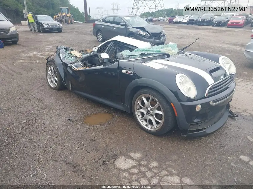 2006 Mini Cooper S VIN: WMWRE33526TN27981 Lot: 45569714