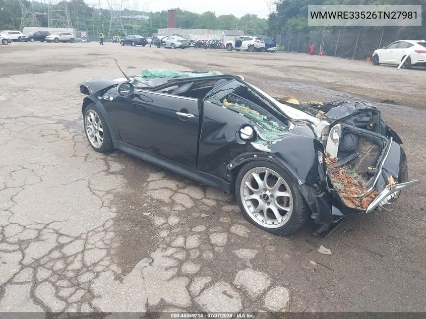 2006 Mini Cooper S VIN: WMWRE33526TN27981 Lot: 45569714