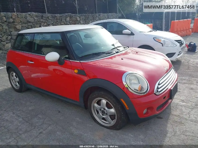 WMWMF33577TL67458 2007 Mini Cooper