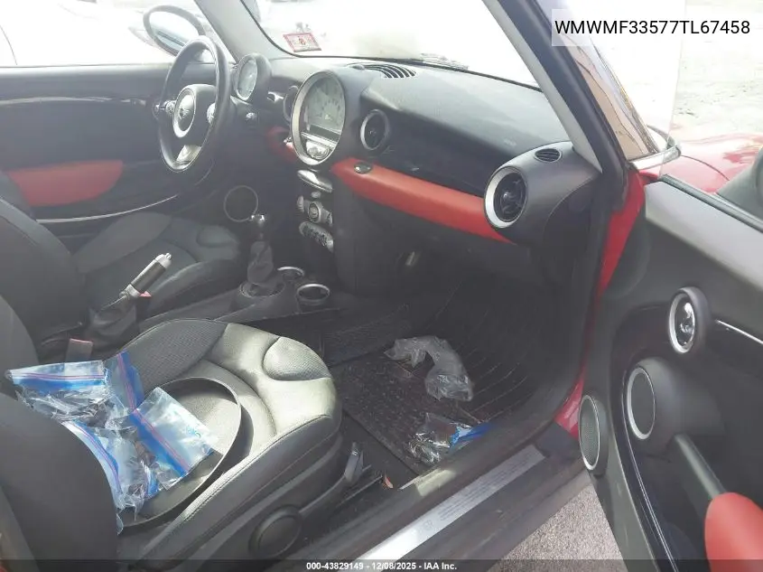 WMWMF33577TL67458 2007 Mini Cooper