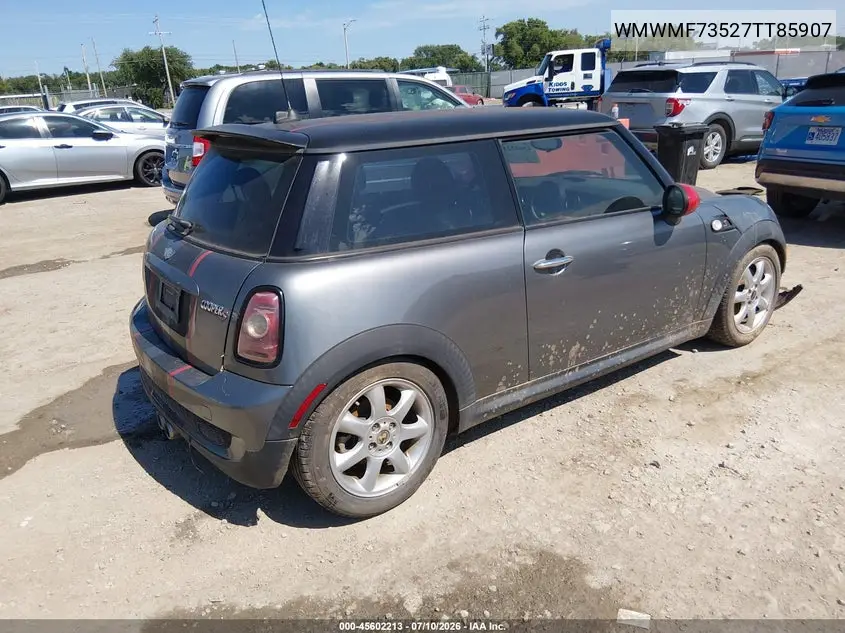 2007 Mini Cooper S VIN: WMWMF73527TT85907 Lot: 45602213