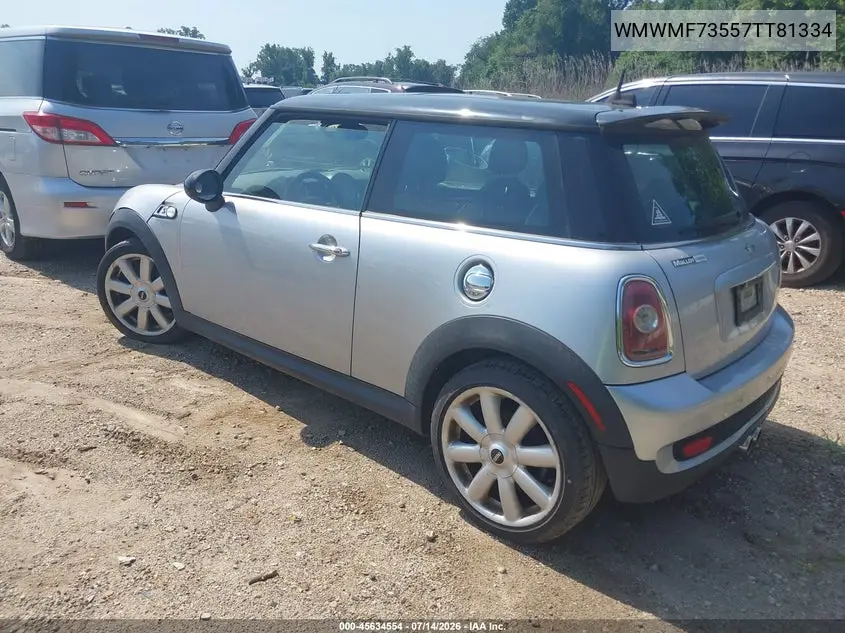 2007 Mini Cooper S VIN: WMWMF73557TT81334 Lot: 45634554