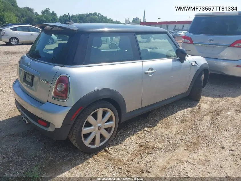 2007 Mini Cooper S VIN: WMWMF73557TT81334 Lot: 45634554
