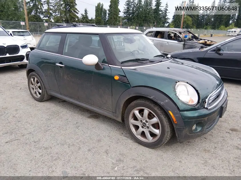 2007 Mini Cooper VIN: WMWMF33567TU60648 Lot: 45644169