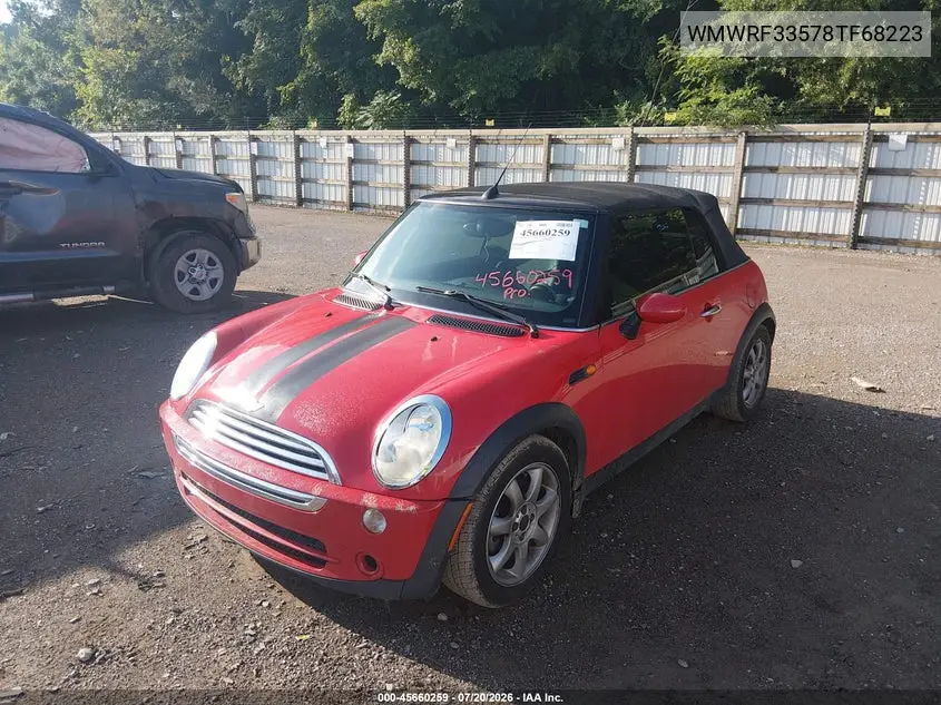 2008 Mini Cooper VIN: WMWRF33578TF68223 Lot: 45660259