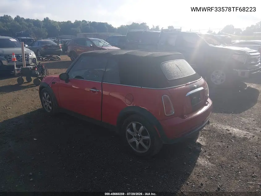 2008 Mini Cooper VIN: WMWRF33578TF68223 Lot: 45660259