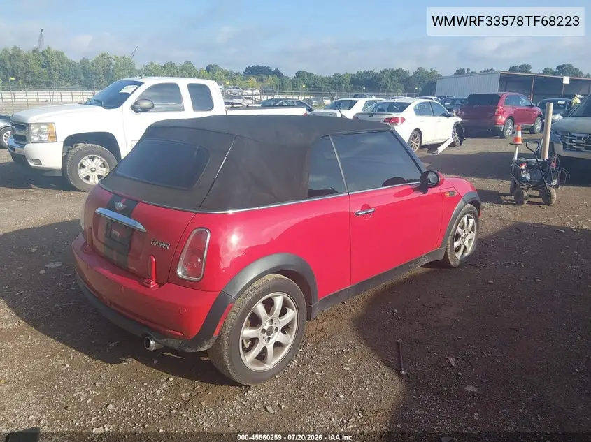 2008 Mini Cooper VIN: WMWRF33578TF68223 Lot: 45660259
