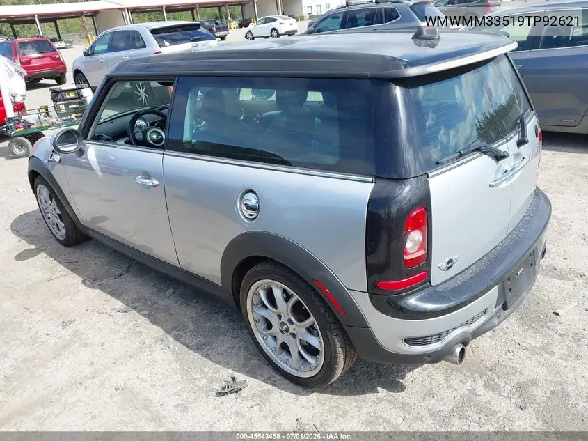 2009 Mini Cooper S Clubman VIN: WMWMM33519TP92621 Lot: 45543458