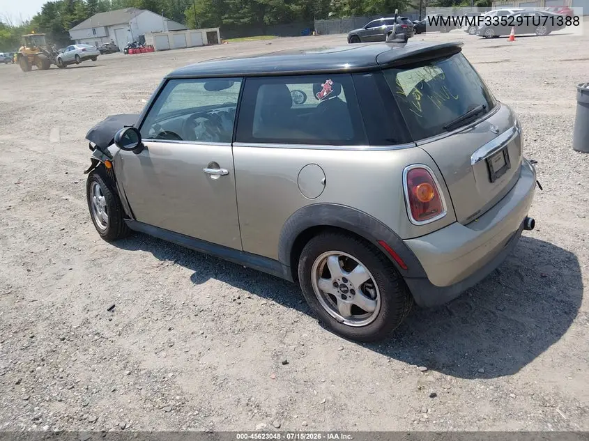 2009 Mini Cooper VIN: WMWMF33529TU71388 Lot: 45623048