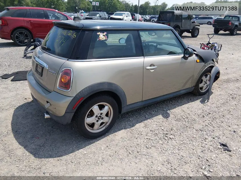 2009 Mini Cooper VIN: WMWMF33529TU71388 Lot: 45623048