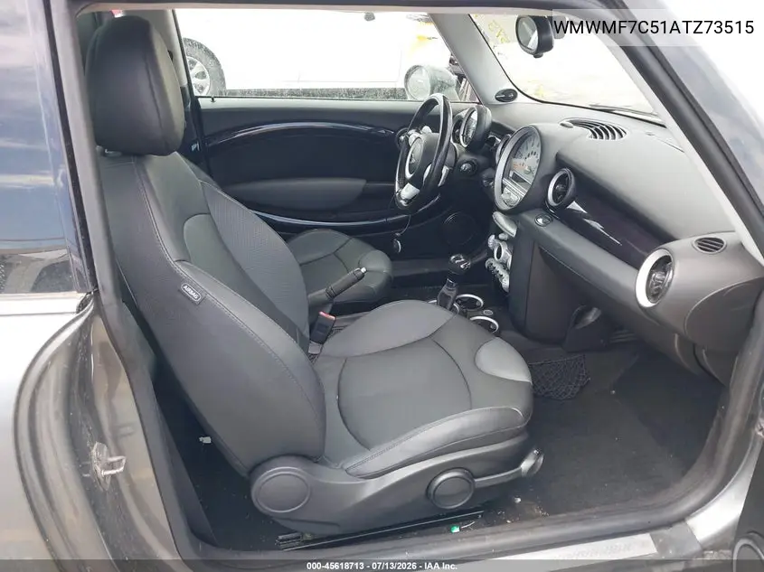 2010 Mini Cooper S VIN: WMWMF7C51ATZ73515 Lot: 45618713