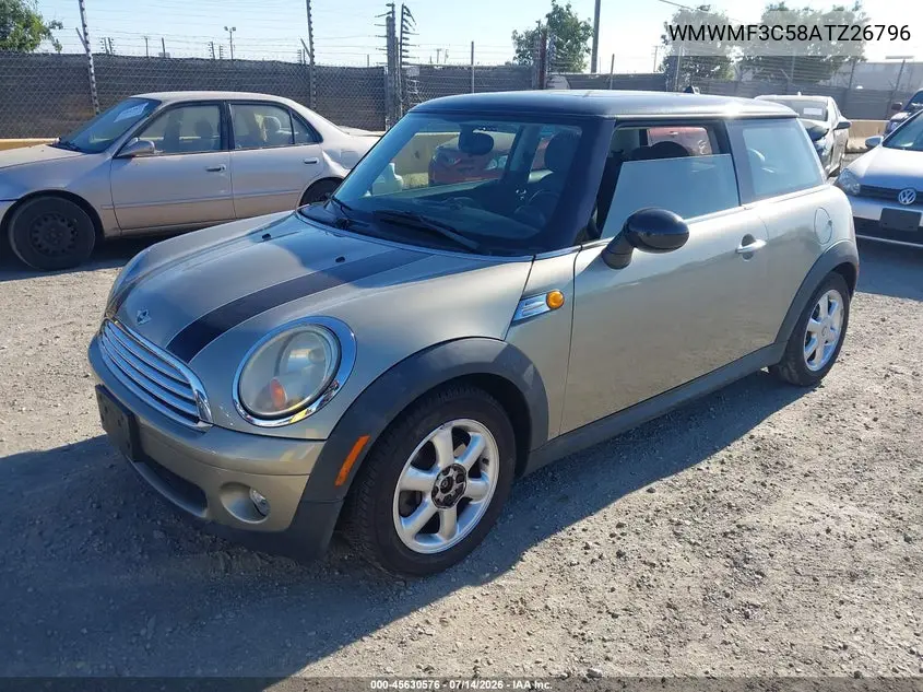 2010 Mini Cooper VIN: WMWMF3C58ATZ26796 Lot: 45630576
