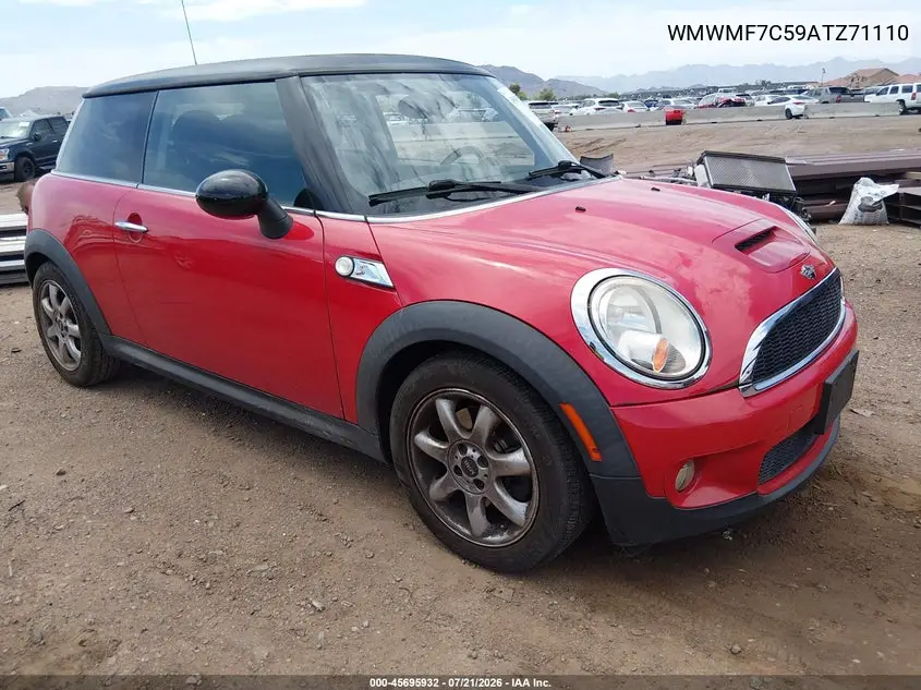 2010 Mini Cooper S VIN: WMWMF7C59ATZ71110 Lot: 45695932