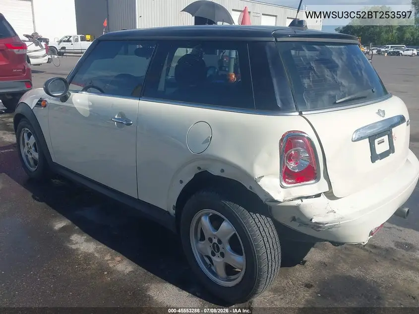 2011 Mini Cooper VIN: WMWSU3C52BT253597 Lot: 45553286