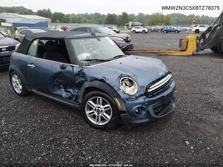 2011 Mini Cooper VIN: WMWZN3C5XBTZ78375 Lot: 45561522