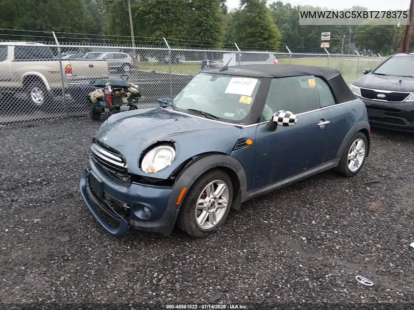 2011 Mini Cooper VIN: WMWZN3C5XBTZ78375 Lot: 45561522