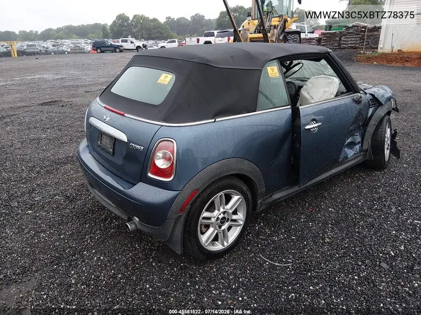 2011 Mini Cooper VIN: WMWZN3C5XBTZ78375 Lot: 45561522