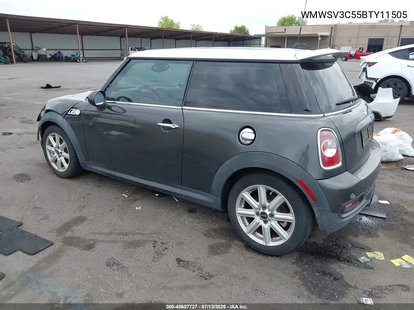 2011 Mini Cooper S VIN: WMWSV3C55BTY11505 Lot: 45607727