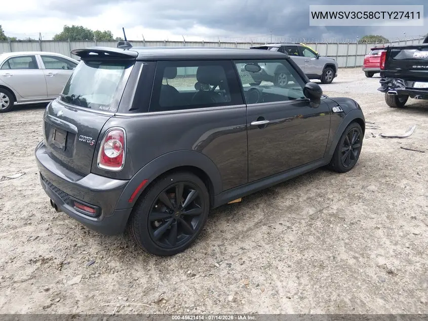 2012 Mini Cooper S VIN: WMWSV3C58CTY27411 Lot: 45621414