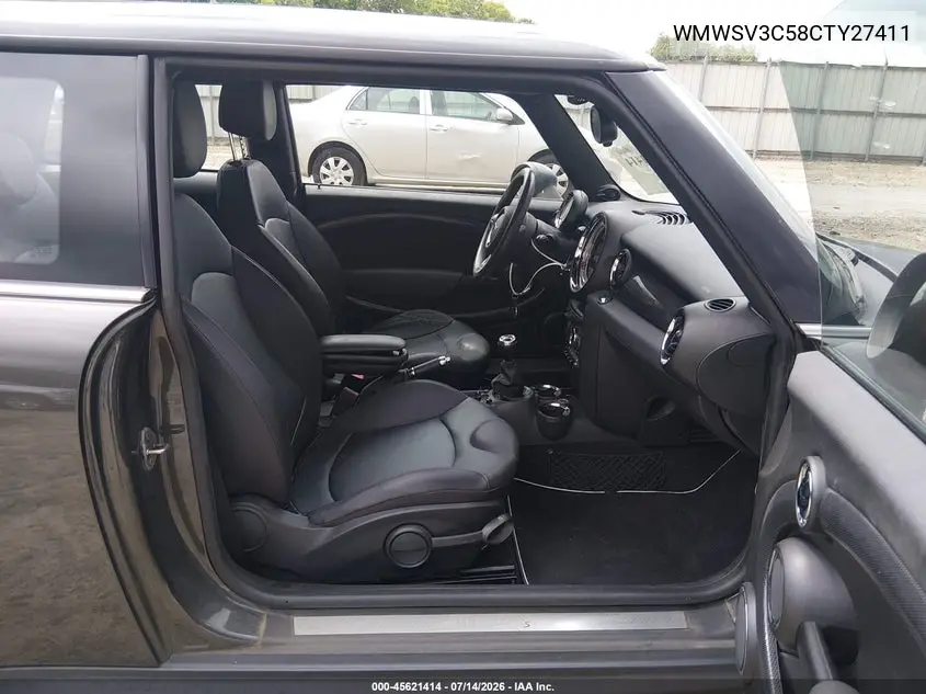 2012 Mini Cooper S VIN: WMWSV3C58CTY27411 Lot: 45621414