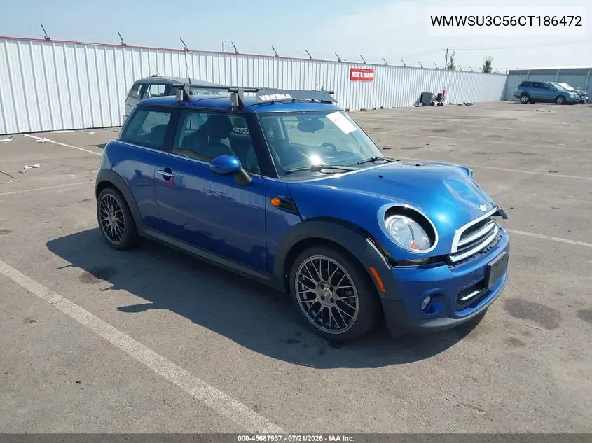 2012 Mini Cooper VIN: WMWSU3C56CT186472 Lot: 45687937