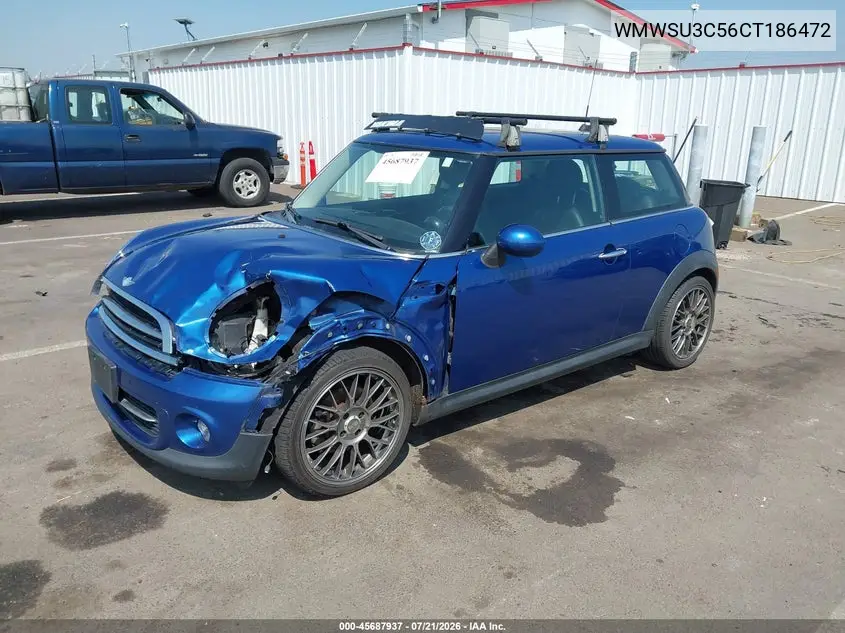 2012 Mini Cooper VIN: WMWSU3C56CT186472 Lot: 45687937