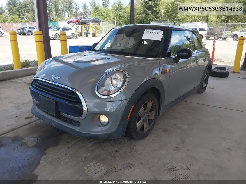 2016 Mini Hardtop Cooper VIN: WMWXP5C53G3B14338 Lot: 45147113
