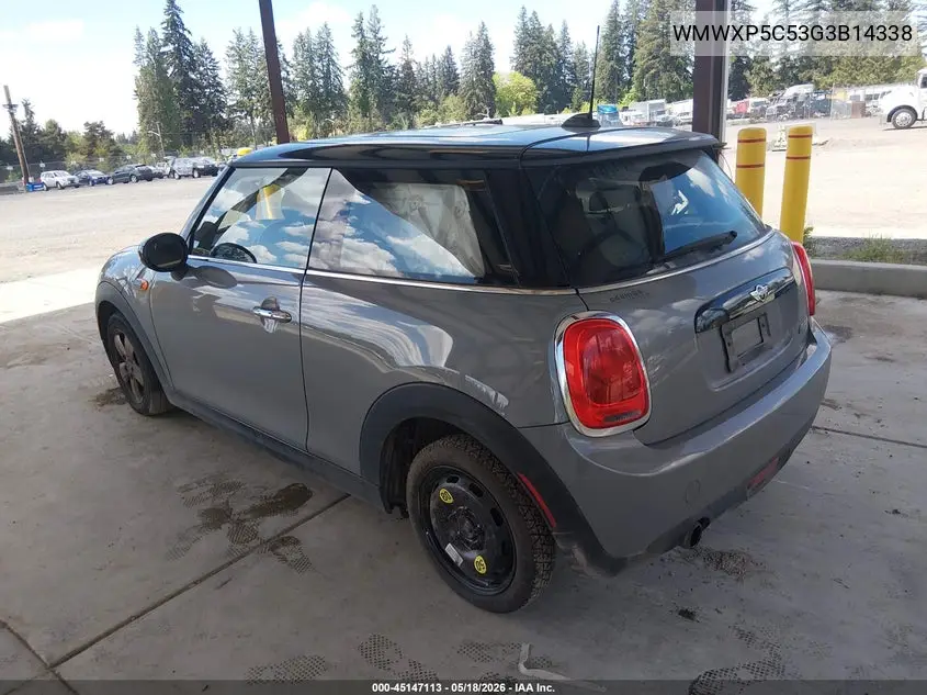 2016 Mini Hardtop Cooper VIN: WMWXP5C53G3B14338 Lot: 45147113