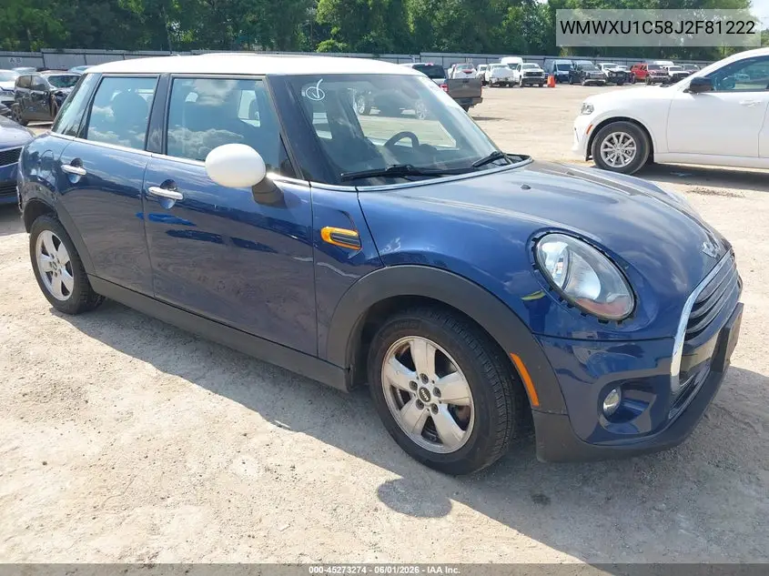2018 Mini Hardtop Cooper VIN: WMWXU1C58J2F81222 Lot: 45273274