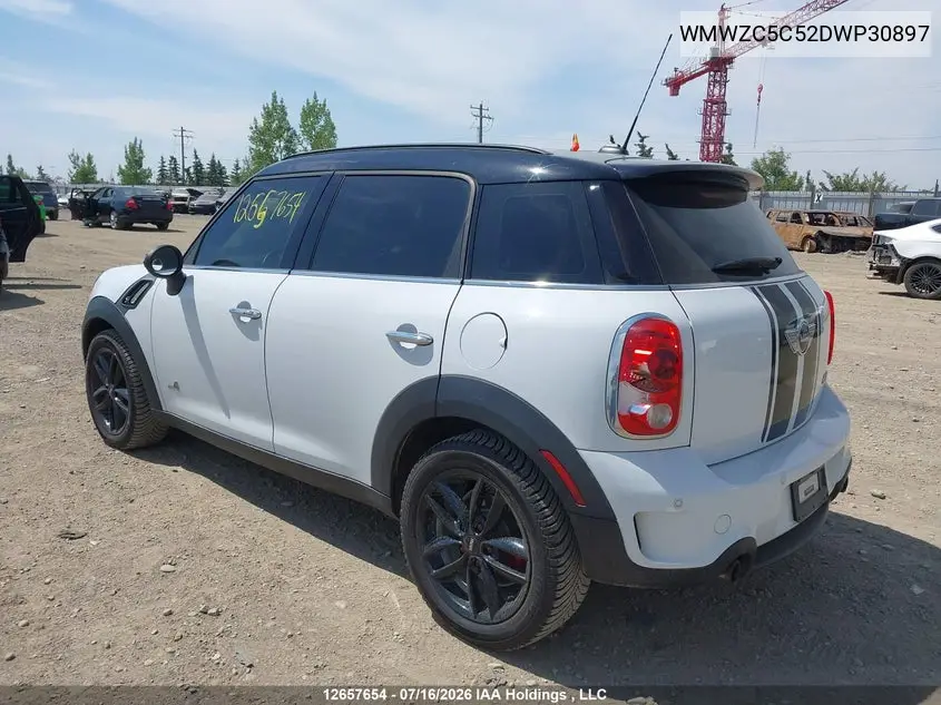 2013 Mini Countryman Cooper S VIN: WMWZC5C52DWP30897 Lot: 12657654X