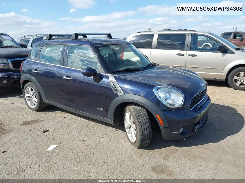 2013 Mini Countryman Cooper S VIN: WMWZC5C5XDWP34308 Lot: 43397059