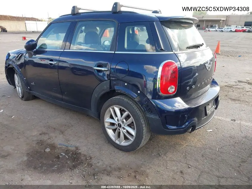 2013 Mini Countryman Cooper S VIN: WMWZC5C5XDWP34308 Lot: 43397059
