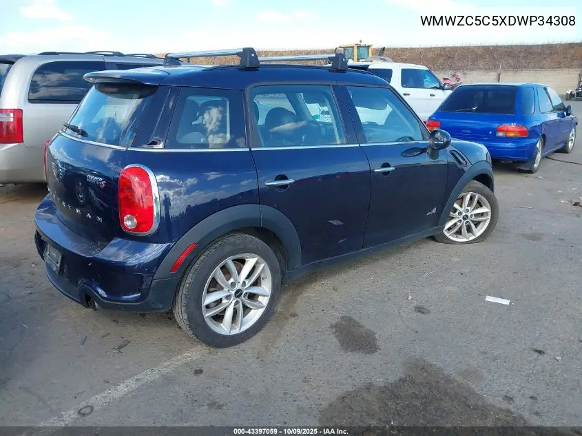 2013 Mini Countryman Cooper S VIN: WMWZC5C5XDWP34308 Lot: 43397059