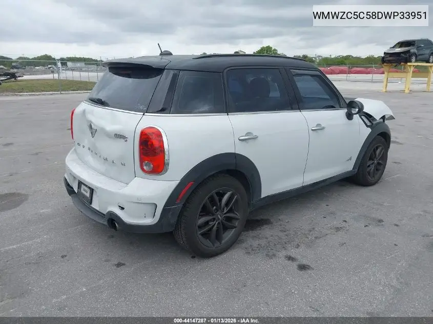 2013 Mini Countryman Cooper S VIN: WMWZC5C58DWP33951 Lot: 44147287