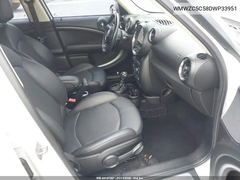 2013 Mini Countryman Cooper S VIN: WMWZC5C58DWP33951 Lot: 44147287