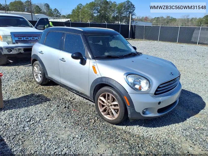 2013 Mini Countryman Cooper VIN: WMWZB3C56DWM31548 Lot: 44513933