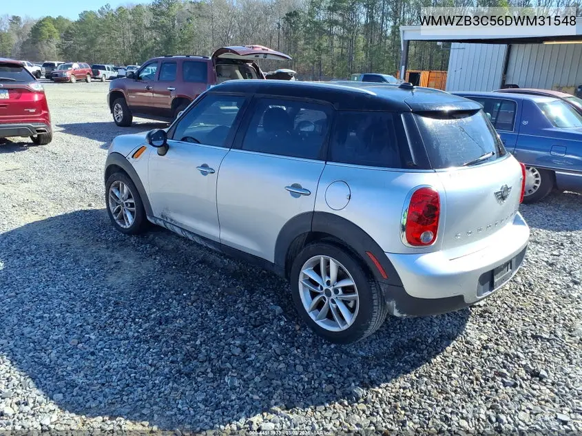 2013 Mini Countryman Cooper VIN: WMWZB3C56DWM31548 Lot: 44513933