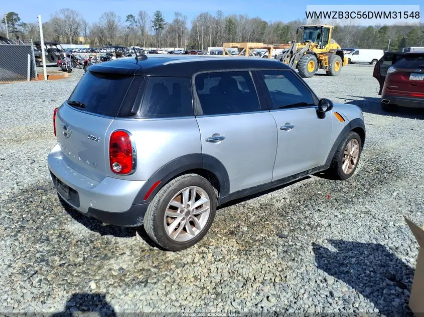 2013 Mini Countryman Cooper VIN: WMWZB3C56DWM31548 Lot: 44513933