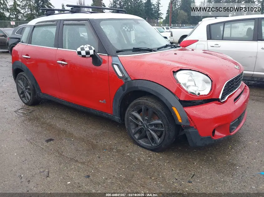 2013 Mini Countryman Cooper S VIN: WMWZC5C56DWP31020 Lot: 44641357