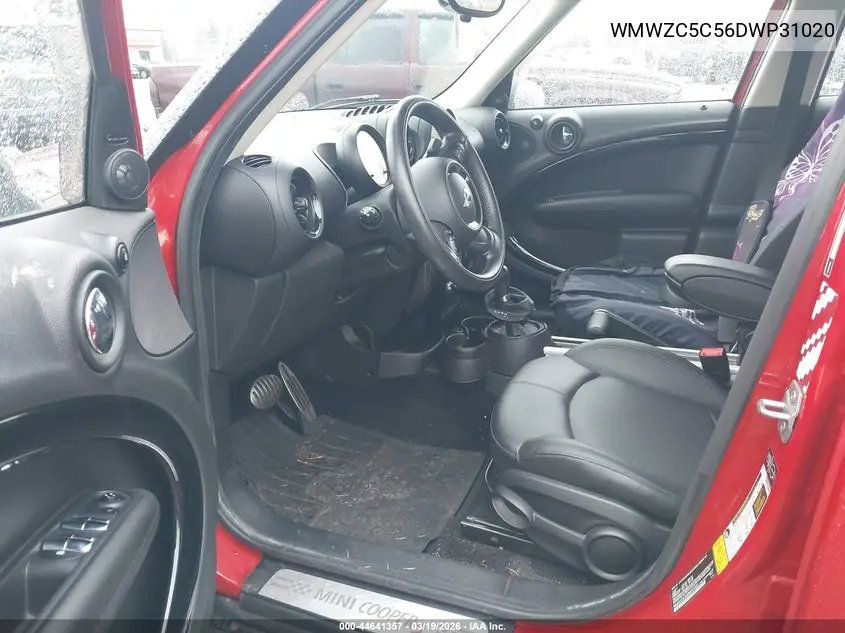 2013 Mini Countryman Cooper S VIN: WMWZC5C56DWP31020 Lot: 44641357