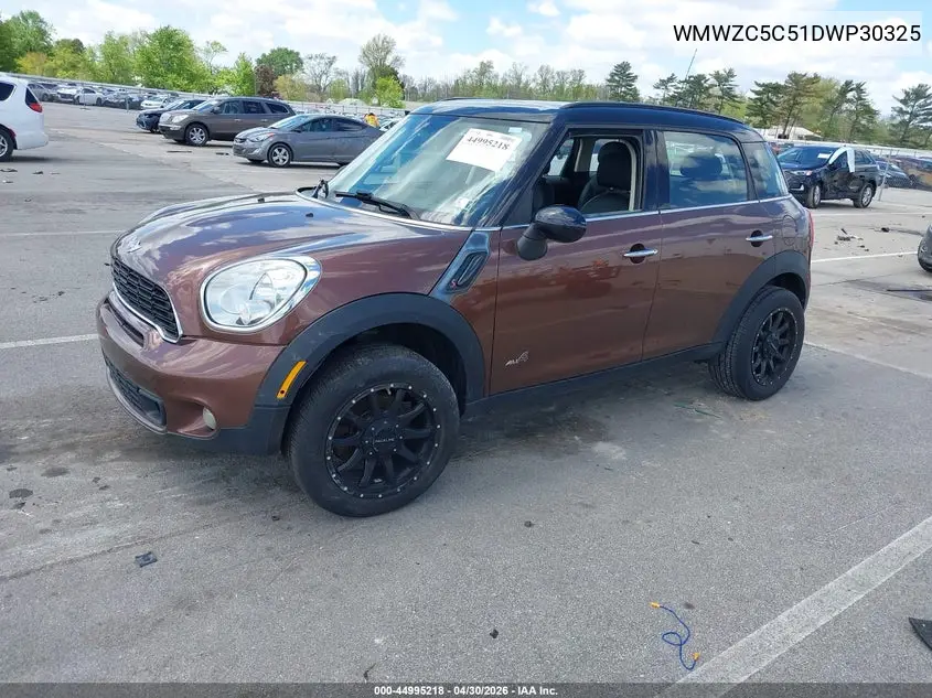 2013 Mini Countryman Cooper S VIN: WMWZC5C51DWP30325 Lot: 44995218