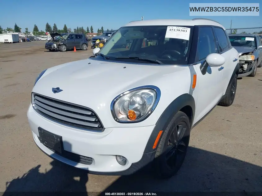 2013 Mini Countryman Cooper VIN: WMWZB3C55DWR35475 Lot: 45138303